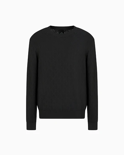 ASV Tone-on-tone Logo Crewneck Sweater