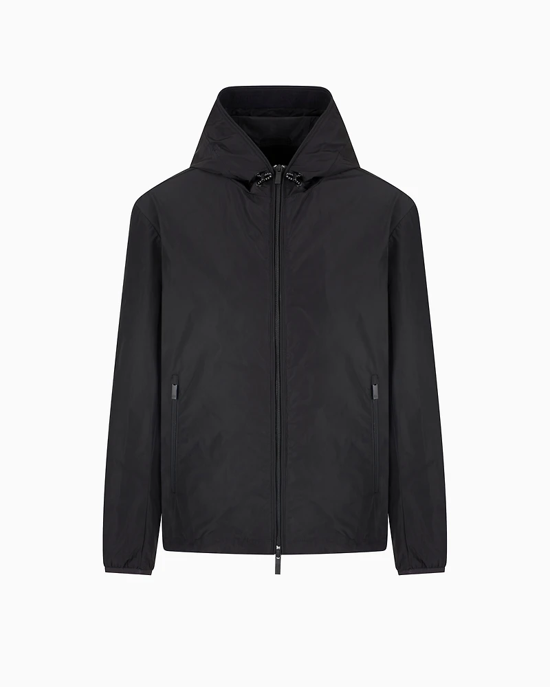 Jacket with hood and pockets