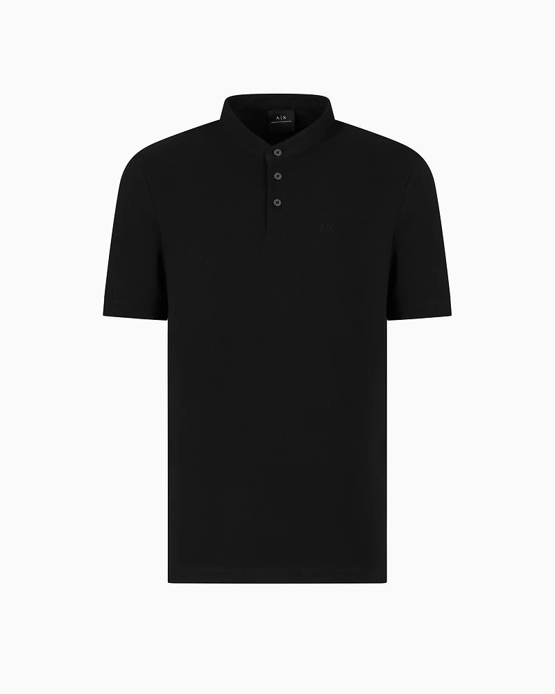 Slim fit polo cotton piquet