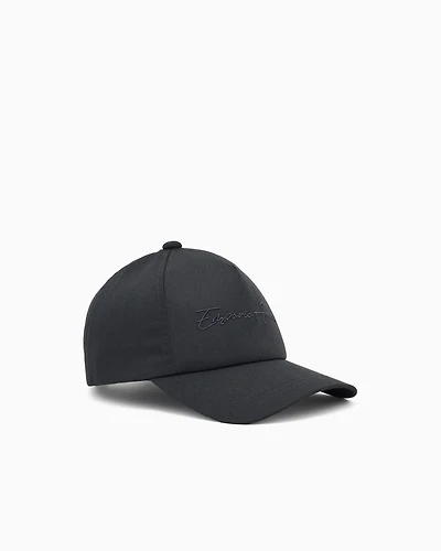 Emporio Armani - Baseball cap with Emporio Armani embroidery, Man, Black, Size: TU