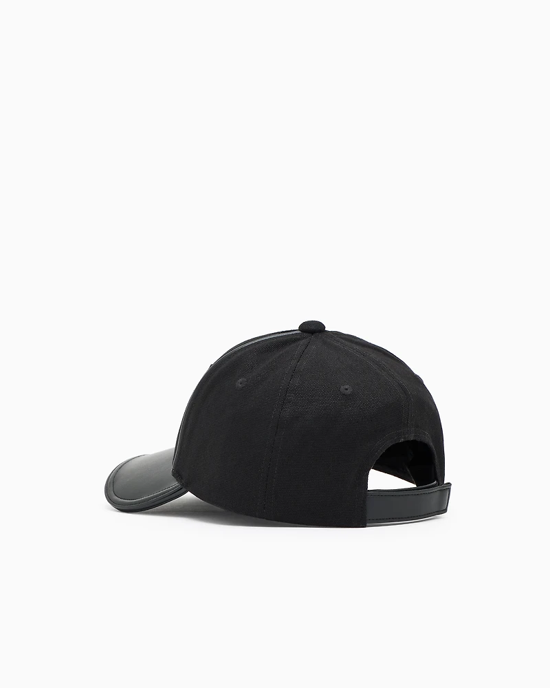 Emporio Armani - Baseball cap with EA signature logo embroidery, Woman, Black, Size: TU