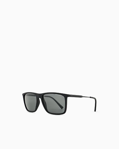 Armani Exchange - Men’s square sunglasses, Man, Black, Size: 57L