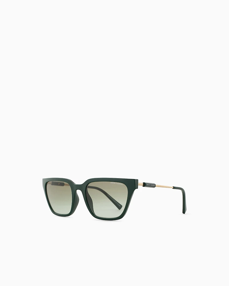 Armani Exchange - Women’s cat-eye sunglasses, Woman, Green, Size: 55L
