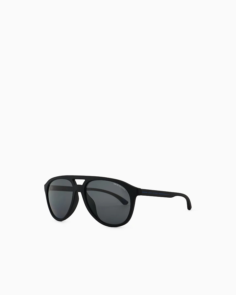 Armani Exchange - Men’s aviator sunglasses, Man, Black, Size: 59L