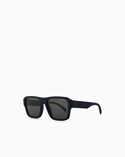 Armani Exchange - Men’s square sunglasses, Man, Blue, Size: 56L