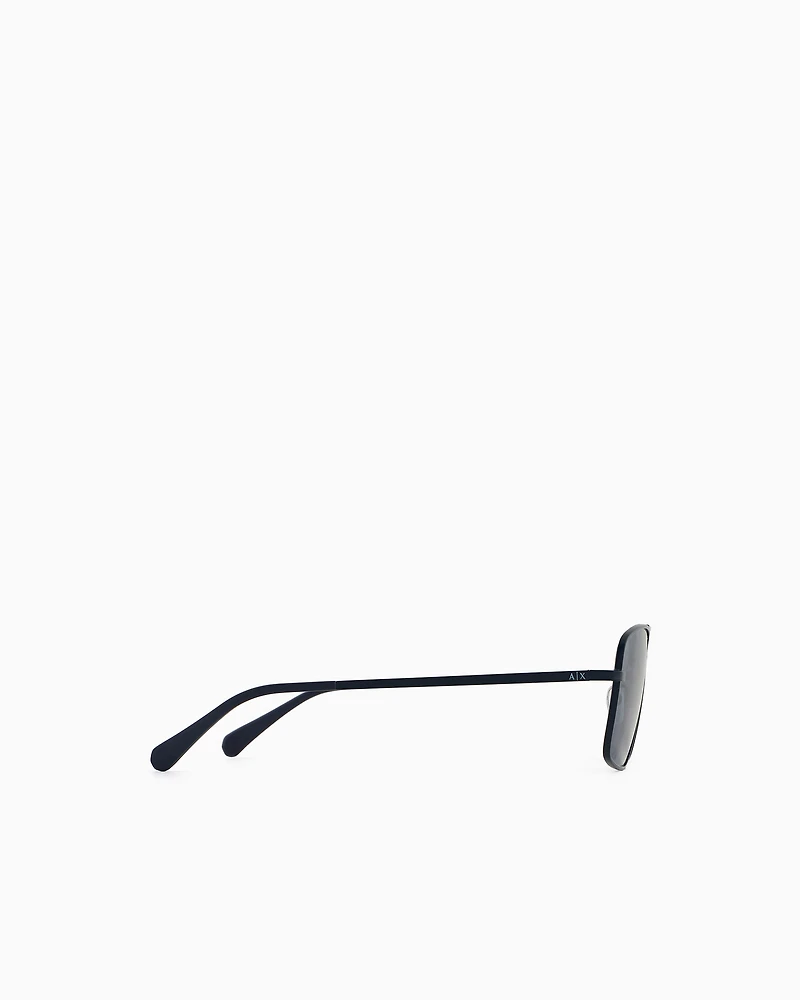 Armani Exchange - Men’s aviator sunglasses, Man, Blue, Size: 57L