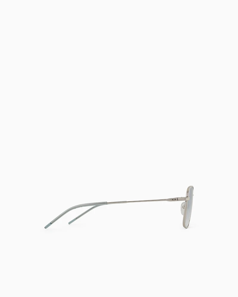 Armani Exchange - Women’s aviator sunglasses, Woman, Silver, Size: 46L