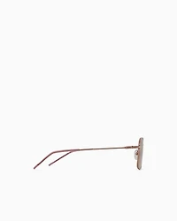 Armani Exchange - Women’s aviator sunglasses, Woman, Pink Gold, Size: 46L