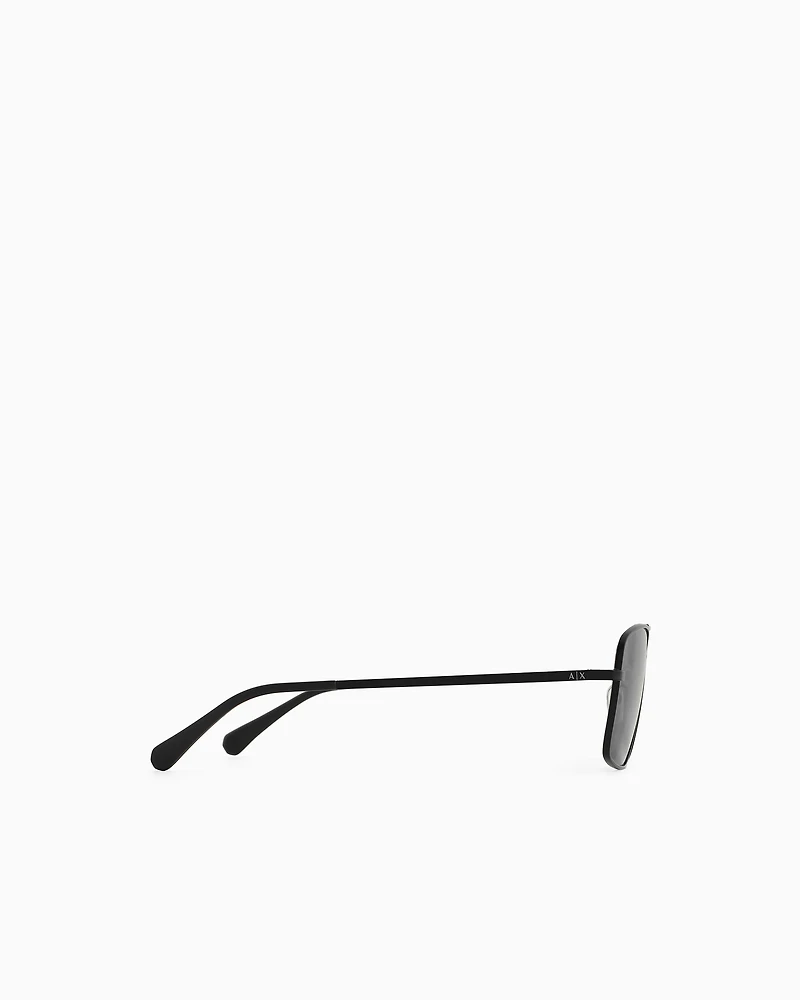 Armani Exchange - Men’s aviator sunglasses, Man, Black, Size: 57L