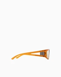 Armani Exchange - Irregular-shaped sunglasses, Unisex, Orange, Size: 59L
