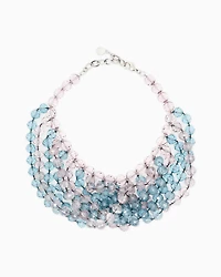 Emporio Armani - Multistrand necklace with faceted spheres, Woman, Beige, Size: TU