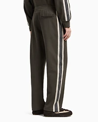 Emporio Armani - ASV jersey trousers with elasticated waist and contrasting bands, Man, Green, Size: