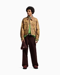 Emporio Armani - New York Capsule Collection striped alpaca-blend oversized jumper, Man, Green, Size: