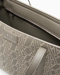 Tote bag with allover logo
