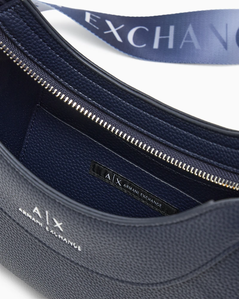Armani Exchange - Crossbody bag with logo, Woman, Navy Blue, Size: TU