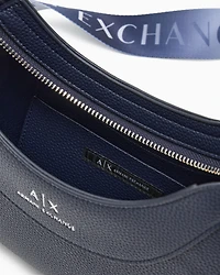 Armani Exchange - Crossbody bag with logo, Woman, Navy Blue, Size: TU