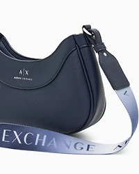 Armani Exchange - Crossbody bag with logo, Woman, Navy Blue, Size: TU