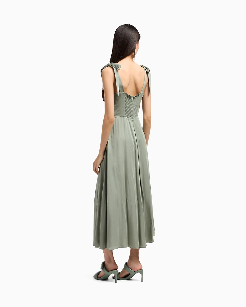 Longuette dress viscose