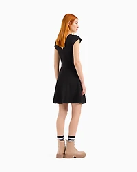Armani Exchange - Short Dresses, Woman, Black, Size: