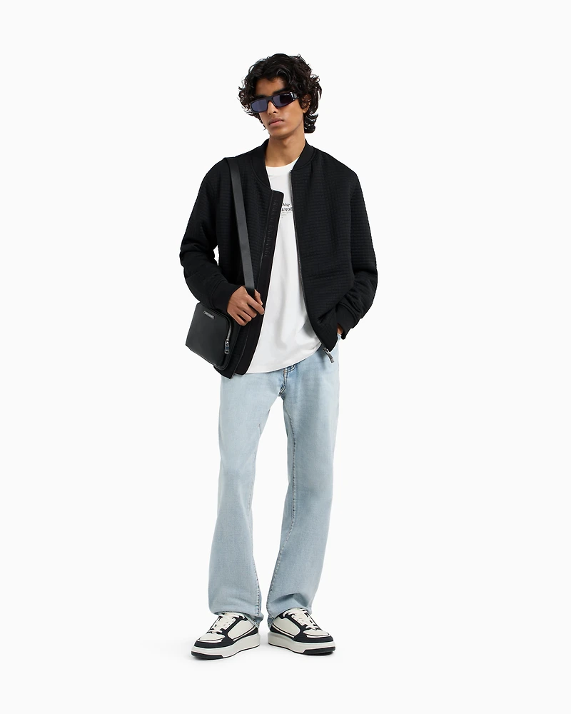 Armani Exchange - Regular fit cotton T-shirt with logo, Man, White, Size: