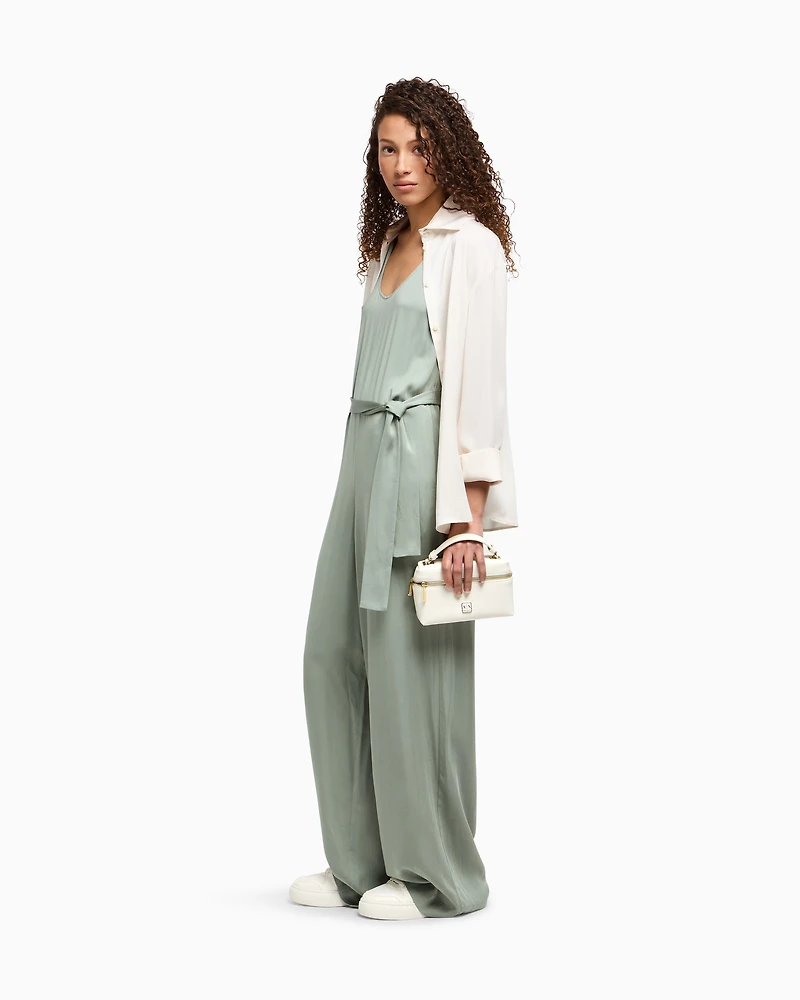 Fluid viscose jumpsuit