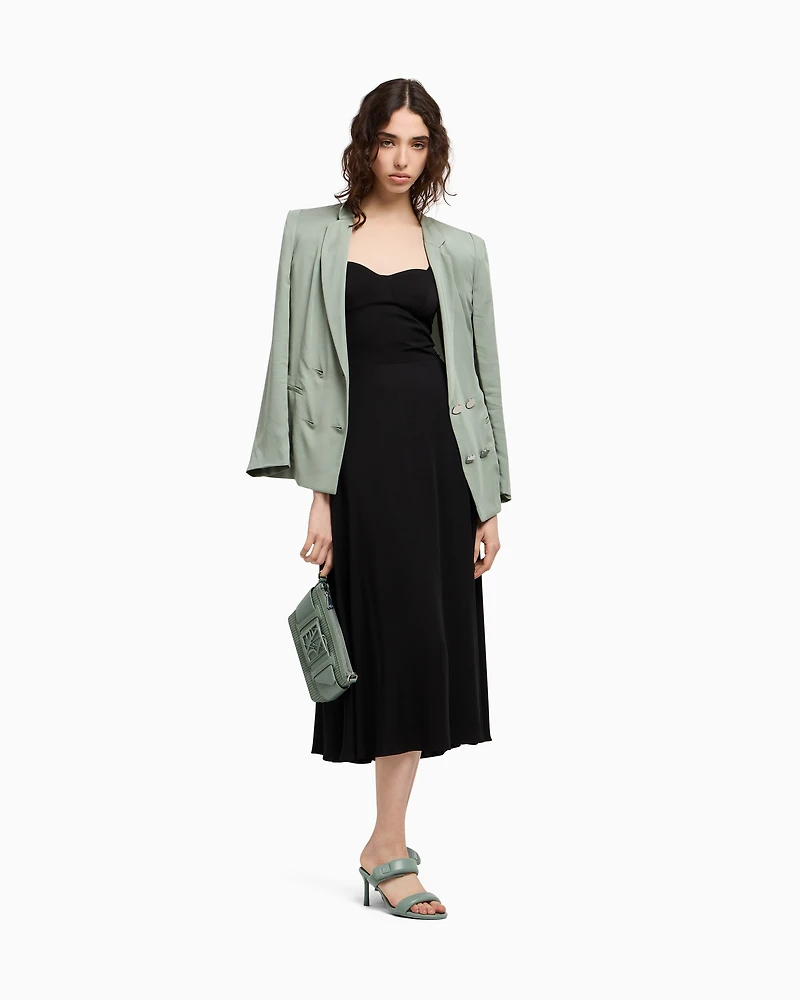 Longuette dress viscose