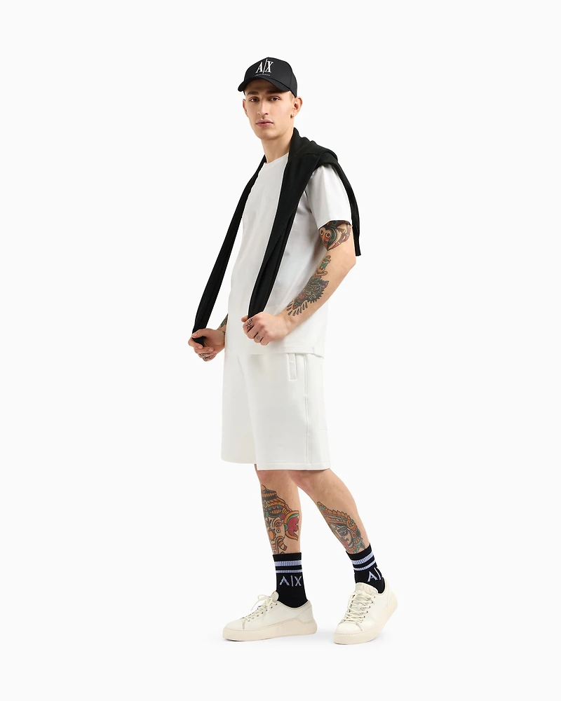 Regular fit T-shirt with rhinestone logo