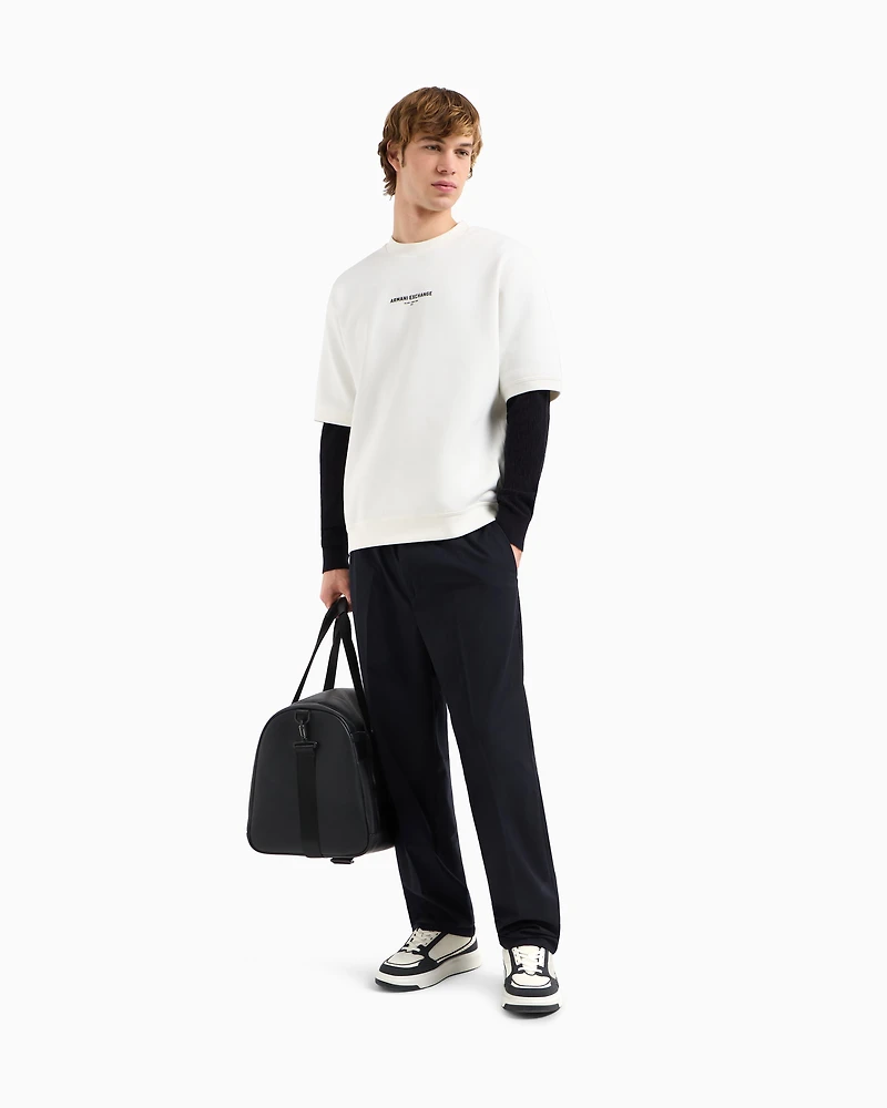 Slim fit twill trousers