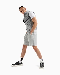 Double-face padded sleeveless down jacket