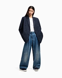 Oversized jeans denim and twill