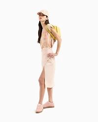 Patterned satin top