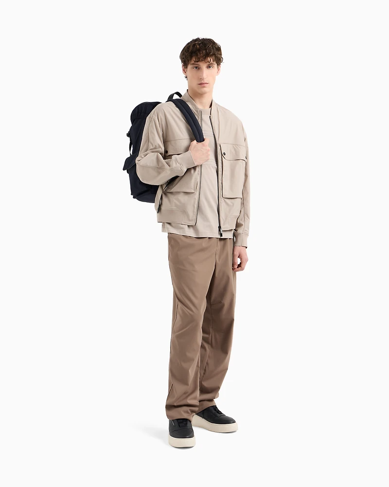 Regular fit mercerised cotton T-shirt