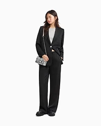 Palazzo trousers matte satin fabric