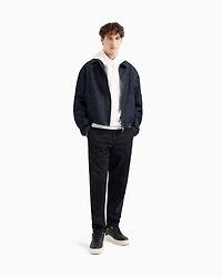 Tonal Embossed Hoodie Sweatshirt