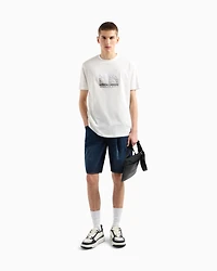 Regular fit T-shirt with maxi logo