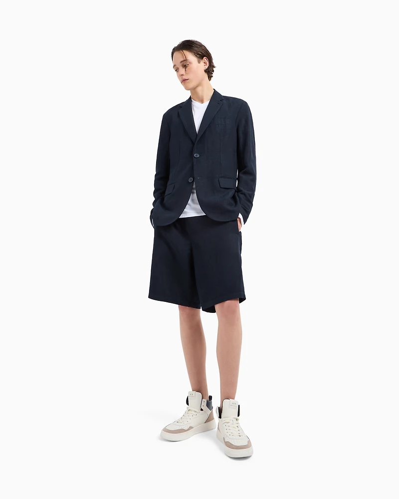 Pima Cotton Long Sleeve V-Neck T-Shirt