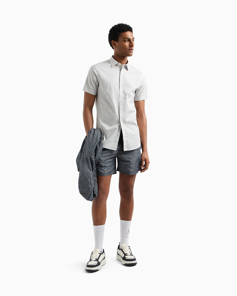 Slim fit short sleeve shirt