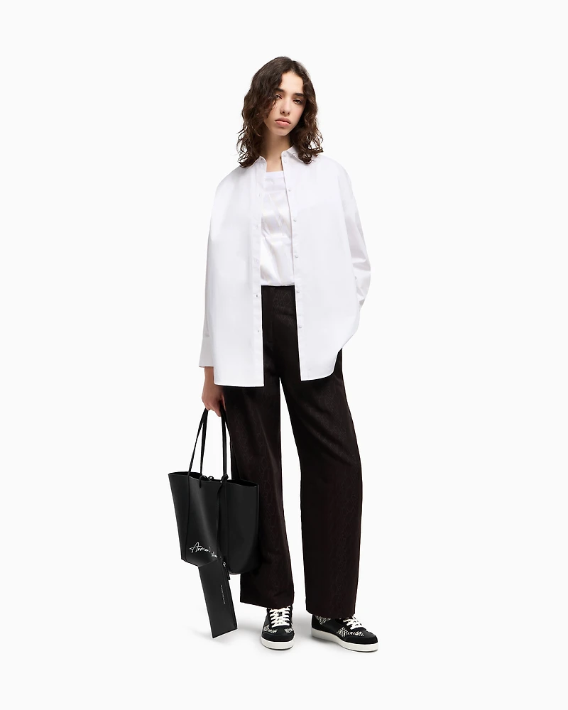 Relaxed fit T-shirt with maxi logo