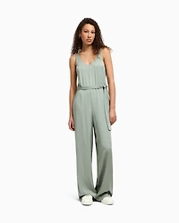 Fluid viscose jumpsuit