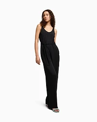 Fluid viscose jumpsuit