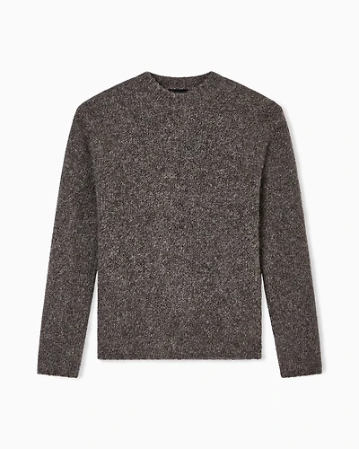 Emporio Armani - Decrease stockinette stitch alpaca-blend jumper, Man, Green, Size: