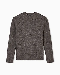 Emporio Armani - Decrease stockinette stitch alpaca-blend jumper, Man, Green, Size: