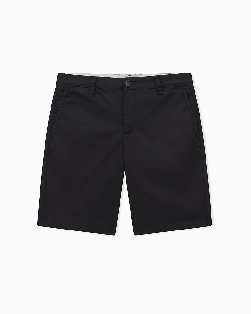 Bermuda shorts satin stretch fabric