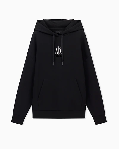 Armani Exchange -  Icon Hoodie, Woman, Black, Size: