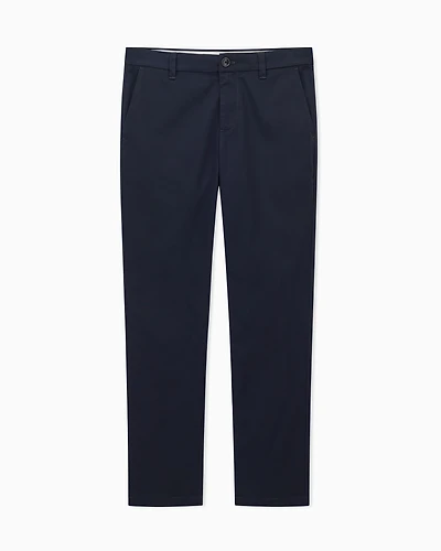 Armani Exchange - Cotton poplin chino trousers, Man, Blue, Size: