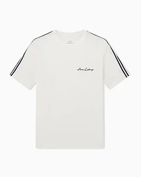 Armani Exchange - Logo Signature Crewneck T-Shirt, Man, White, Size: