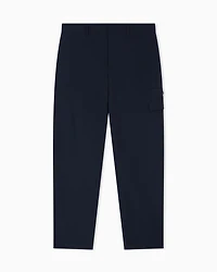 Stretch nylon cargo trousers