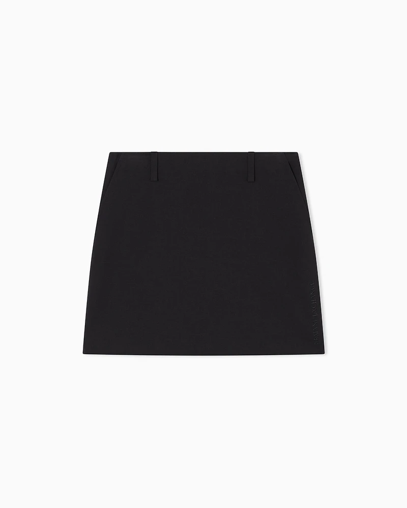 Flared mini skirt