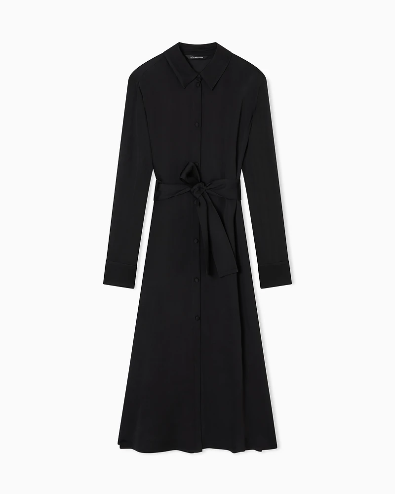 Armani Exchange - Midi Dresses, Woman, Black, Size: