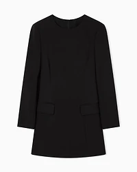 Armani Exchange - Short flared dress, Woman, Black, Size: